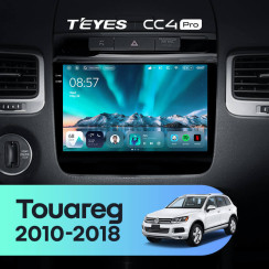 Radio samochodowe Teyes CC4 Pro 2k 8+128 Gb Volkswagen Touareg FL NF 2010-2018 (A) 9"