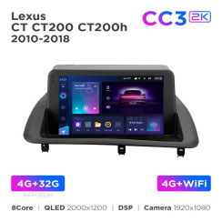 Radio samochodowe Teyes CC3 2k 4+32 Gb Lexus CT CT200 CT200h 2010-2018 9"