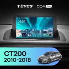 Radio samochodowe Teyes CC4 Pro 2k 12+256 Gb Lexus CT CT200 CT200h 2010-2018 9"