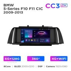 Radio samochodowe Teyes CC3 2k 6+128 Gb 360° BMW 5-Series F10/F11 CIC 2009-2013 9"