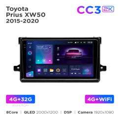 Radio samochodowe Teyes CC3 2k 4+32 Gb Toyota Prius XW50 2015-2020 9"