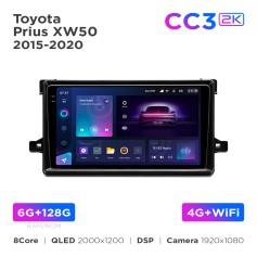 Radio samochodowe Teyes CC3 2k 6+128 Gb Toyota Prius XW50 2015-2020 9"