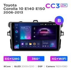 Radio samochodowe Teyes CC3 2k 6+128 Gb 360° Toyota Corolla 10 E140 E150 2006-2013 (B) 9