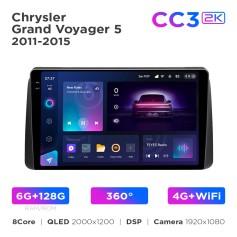 Radio samochodowe Teyes CC3 2k 6+128 Gb 360° Chrysler Grand Voyager 5 2011-2015 9