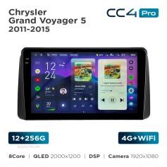 Radio samochodowe Teyes CC4 Pro 2k 12+256 Gb Chrysler Grand Voyager 5 2011-2015 9"