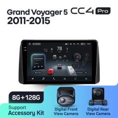 Radio samochodowe Teyes CC4 Pro 2k 8+128 Gb Chrysler Grand Voyager 5 2011-2015 9"
