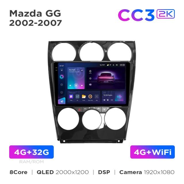 Radio samochodowe Teyes CC3 2k 4+32 Gb Mazda 6 GG 2002-2007 9"