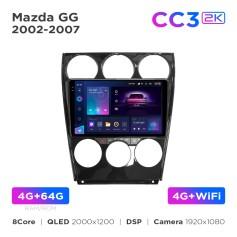 Radio samochodowe Teyes CC3 2k 4+64 Gb Mazda 6 GG 2002-2007 9"