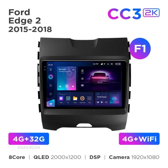 Radio samochodowe Teyes CC3 2k 4+32 Gb Ford Edge 2 2015-2018 (F1) 9"