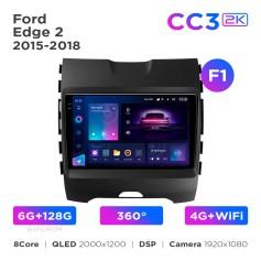 Radio samochodowe Teyes CC3 2k 6+128 Gb 360° Ford Edge 2 2015-2018 (F1) 9"