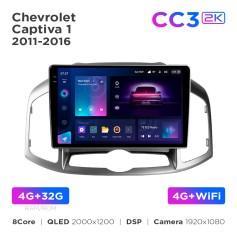 Radio samochodowe Teyes CC3 2k 4+32 Gb Chevrolet Captiva 1 2011-2016 (F2) 10"