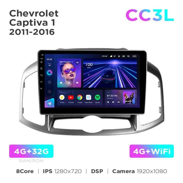 Radio samochodowe do Chevrolet Captiva 1 2011-2016 (F2) Teyes CC3L 4+32 Gb 10"
