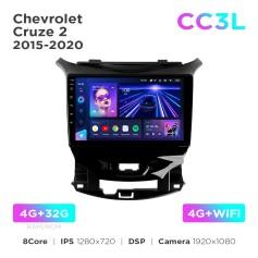 Radio samochodowe do Chevrolet Cruze 2 2015-2023 Teyes CC3L 4+32 Gb 9"