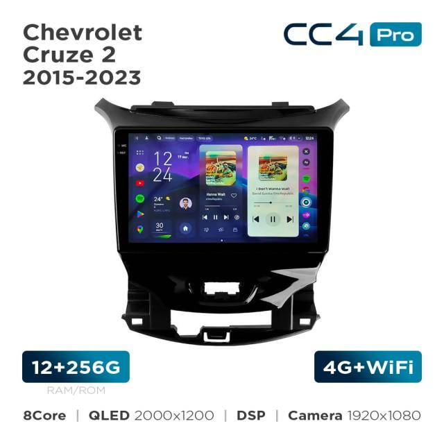 Radio samochodowe Teyes CC4 Pro 2k 12+256 Gb Chevrolet Cruze 2 2015-2023 9"