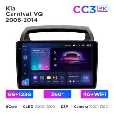 Radio samochodowe Teyes CC3 2k 6+128 Gb 360° Kia Carnival VQ 2006-2014 9"