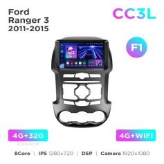 Radio samochodowe do Ford Ranger 3 2011-2015 (F1) Teyes CC3L 4+32 Gb 9"