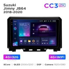 Radio samochodowe Teyes CC3 2k 4+32 Gb Suzuki Jimny JB64 2018-2020 9"