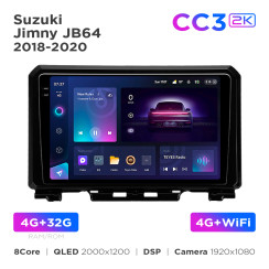 Radio samochodowe Teyes CC3 2k 4+32 Gb Suzuki Jimny JB64 2018-2020 9"