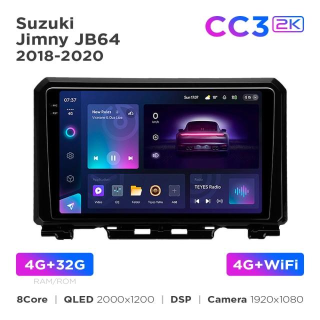 Radio samochodowe Teyes CC3 2k 4+32 Gb Suzuki Jimny JB64 2018-2020 9"