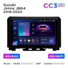 Radio samochodowe Teyes CC3 2k 4+64 Gb Suzuki Jimny JB64 2018-2020 9"