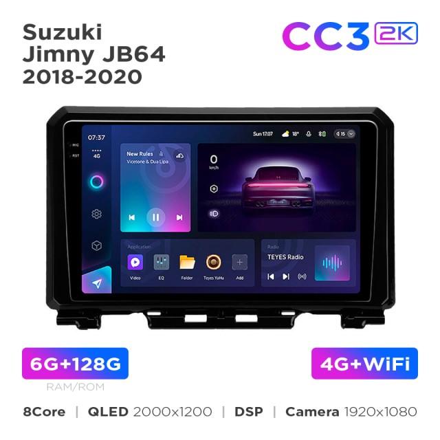 Radio samochodowe Teyes CC3 2k 6+128 Gb Suzuki Jimny JB64 2018-2020 9"