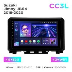 Radio samochodowe do Suzuki Jimny JB64 2018-2020 Teyes CC3L 4+32 Gb 9"