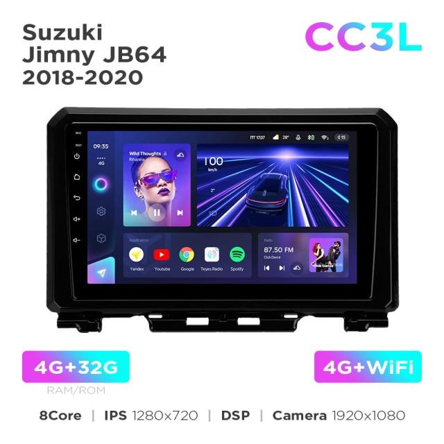 Radio samochodowe do Suzuki Jimny JB64 2018-2020 Teyes CC3L 4+32 Gb 9"