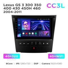 Radio samochodowe do Lexus GS 3 300 350 400 430 450H 460 2004-2011 Teyes CC3L 4+32 Gb 9"