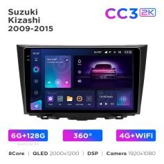 Radio samochodowe Teyes CC3 2k 6+128 Gb 360° Suzuki Kizashi 2009-2015 9"
