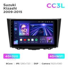 Radio samochodowe do Suzuki Kizashi 2009-2015 Teyes CC3L 4+32 Gb 9"