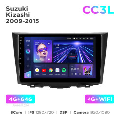 Radio samochodowe Teyes CC3L 4+64 Gb Suzuki Kizashi 2009-2015 9"