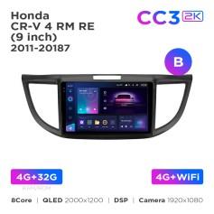 Radio samochodowe Teyes CC3 2k 4+32 Gb Honda CR-V 4 RM RE 2011-2018 (B) 9"