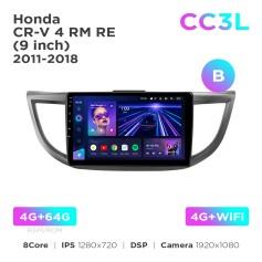 Radio samochodowe Teyes CC3L 4+64 Gb Honda CR-V 4 RM RE 2011-2018 (B) 9"