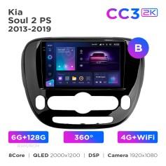 Radio samochodowe Teyes CC3 2k 6+128 Gb 360° Kia Soul 2 PS 2013-2019 (B) 9"