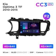Radio samochodowe Teyes CC3 2k 4+64 Gb Kia Optima 3 K5 TF 2010-2015 (F2) 9"