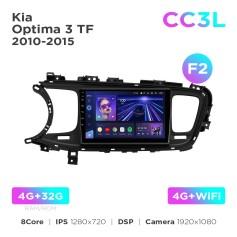 Radio samochodowe do Kia Optima 3 K5 TF 2010-2015 (F2) Teyes CC3L 4+32 Gb 9"