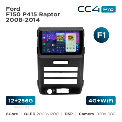 Radio samochodowe Teyes CC4 Pro 2k 12+256 Gb Ford F150 P415 Raptor 2008-2014 (F1) 9"