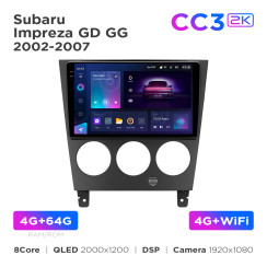 Radio samochodowe Teyes CC3 2k 4+64 Gb Subaru Impreza GD GG 2002-2007 9