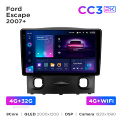 Radio samochodowe Teyes CC3 2k 4+32 Gb Ford Escape 1 2007-2012 9"