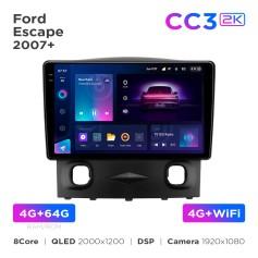 Radio samochodowe Teyes CC3 2k 4+64 Gb Ford Escape 1 2007-2012 9"
