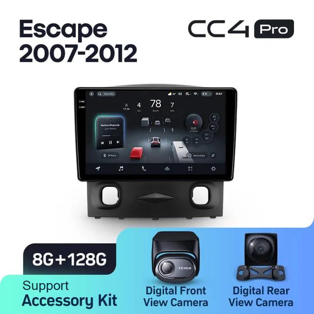 Radio samochodowe Teyes CC4 Pro 2k 8+128 Gb Ford Escape 1 2007-2012 9"