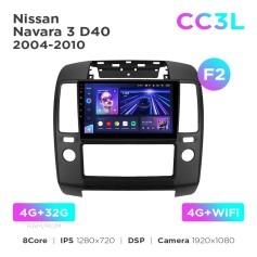 Radio samochodowe do Nissan Navara 3 D40 2004-2010 (F2) Teyes CC3L 4+32 Gb 9"