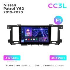 Radio samochodowe do Nissan Patrol 6 Y62 2010-2020 (F1) Teyes CC3L 4+32 Gb 9"