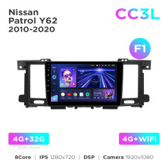 Radio samochodowe do Nissan Patrol 6 Y62 2010-2020 (F1) Teyes CC3L 4+32 Gb 9"