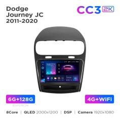 Radio samochodowe Teyes CC3 2k 6+128 Gb Dodge Journey JC 2011-2020 9"