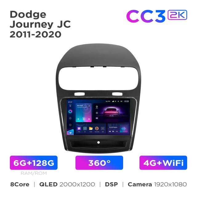 Radio samochodowe Teyes CC3 2k 6+128 Gb 360° Dodge Journey JC 2011-2020 9"