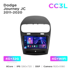Radio samochodowe do Dodge Journey JC 2011-2020 Teyes CC3L 4+32 Gb 9"