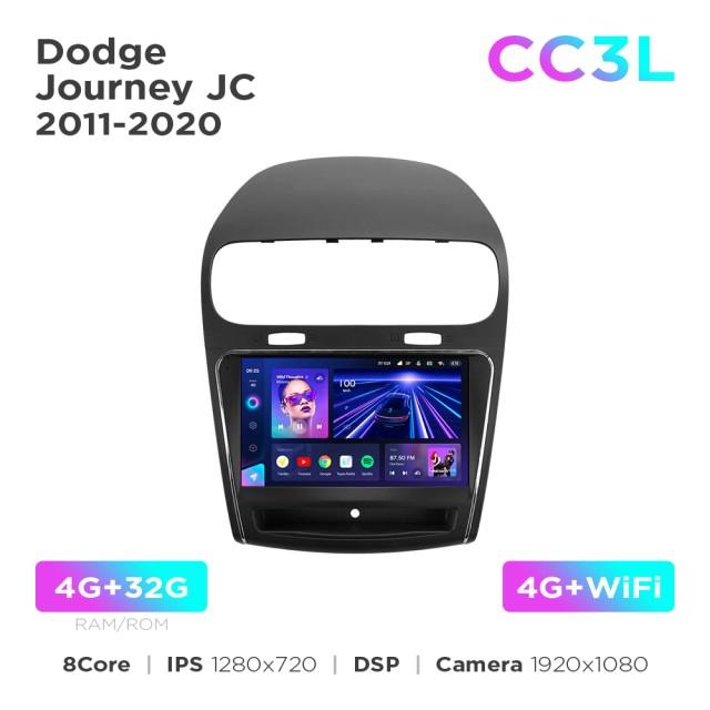 Radio samochodowe do Dodge Journey JC 2011-2020 Teyes CC3L 4+32 Gb 9"