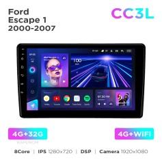 Radio samochodowe do Ford Escape 1 2000-2007 Teyes CC3L 4+32 Gb 9"