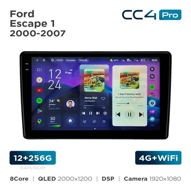 Radio samochodowe Teyes CC4 Pro 2k 12+256 Gb Ford Escape 1 2000-2007 9"